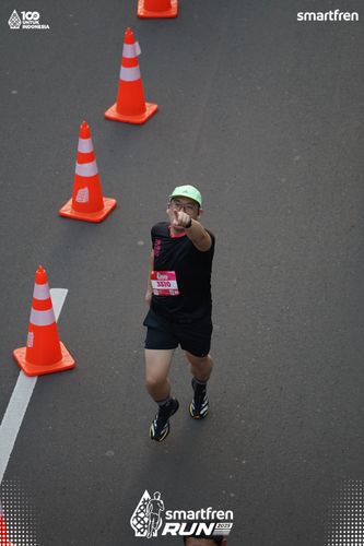 Race photo from Smartfren Run 2025 