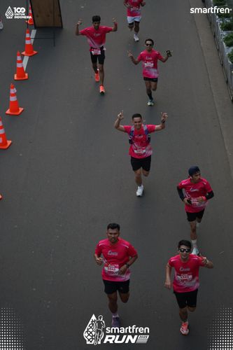 Race photo from Smartfren Run 2025 