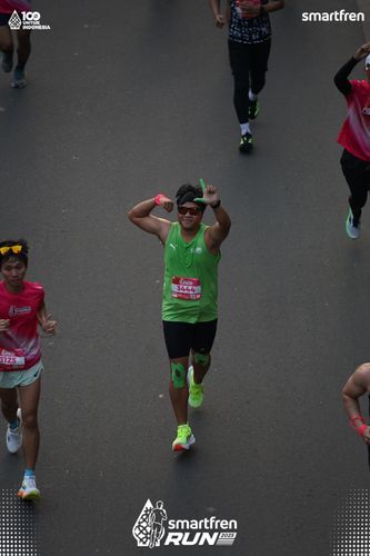 Race photo from Smartfren Run 2025 