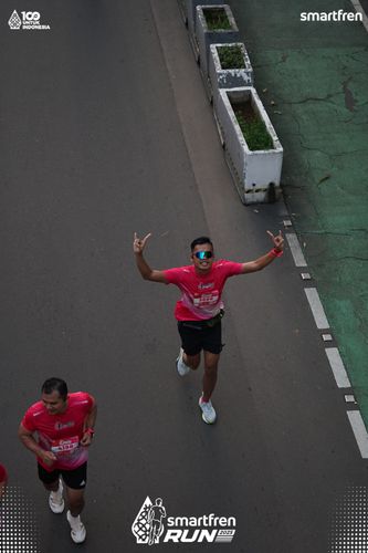 Race photo from Smartfren Run 2025 