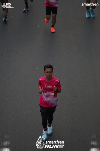 Race photo from Smartfren Run 2025 