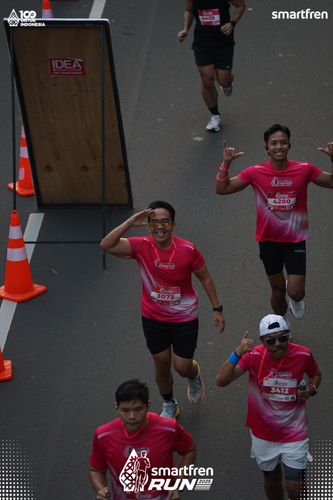 Race photo from Smartfren Run 2025 