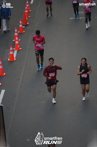 Race photo from Smartfren Run 2025 