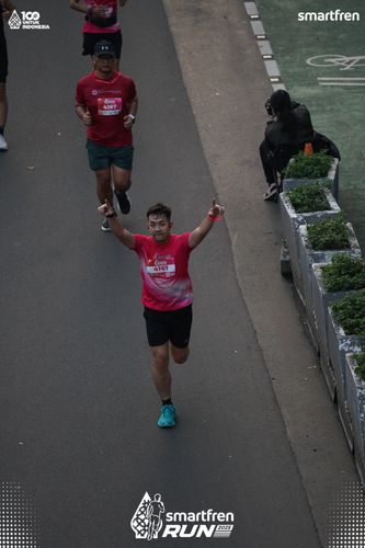 Race photo from Smartfren Run 2025 