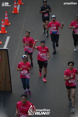 Race photo from Smartfren Run 2025 