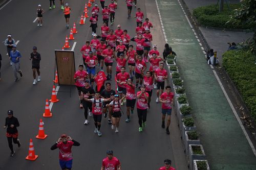 Race photo from Smartfren Run 2025 