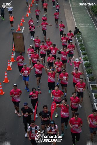 Race photo from Smartfren Run 2025 