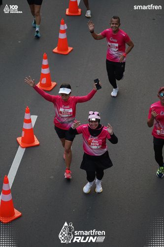 Race photo from Smartfren Run 2025 