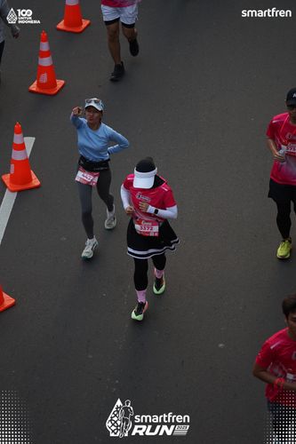 Race photo from Smartfren Run 2025 