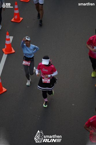 Race photo from Smartfren Run 2025 