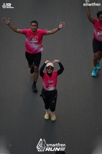 Race photo from Smartfren Run 2025 