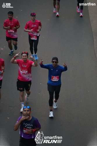 Race photo from Smartfren Run 2025 
