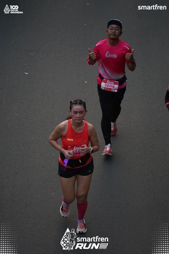 Race photo from Smartfren Run 2025 