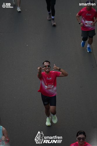 Race photo from Smartfren Run 2025 