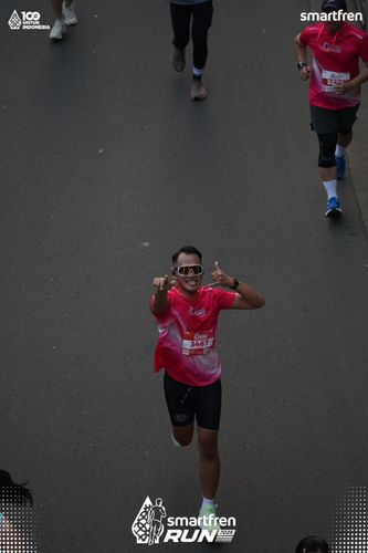 Race photo from Smartfren Run 2025 