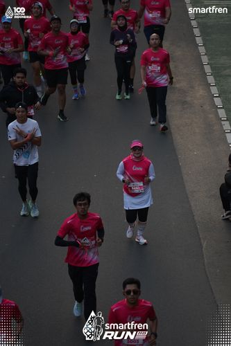 Race photo from Smartfren Run 2025 