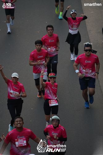 Race photo from Smartfren Run 2025 