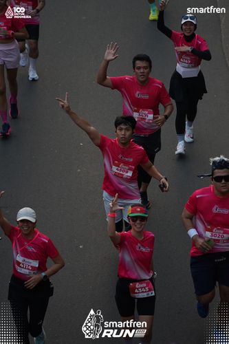 Race photo from Smartfren Run 2025 