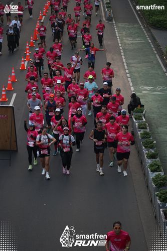 Race photo from Smartfren Run 2025 