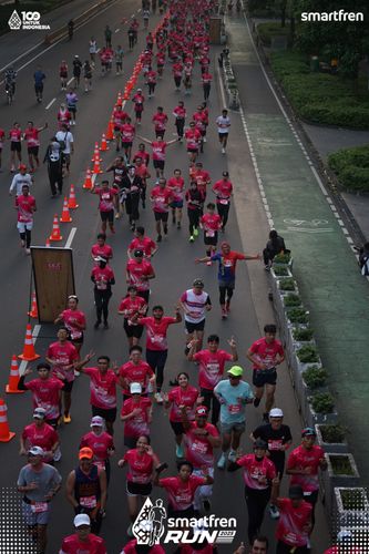 Race photo from Smartfren Run 2025 