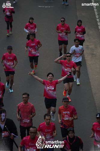 Race photo from Smartfren Run 2025 