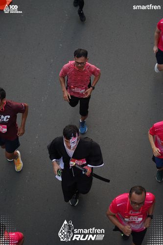 Race photo from Smartfren Run 2025 