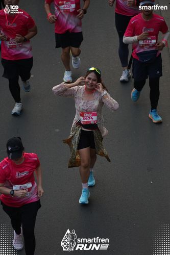Race photo from Smartfren Run 2025 