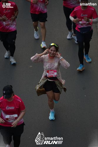 Race photo from Smartfren Run 2025 