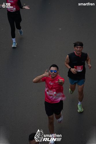 Race photo from Smartfren Run 2025 