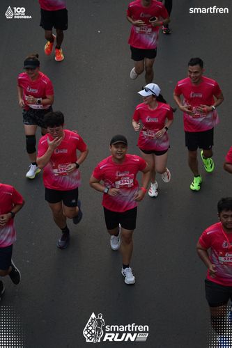Race photo from Smartfren Run 2025 