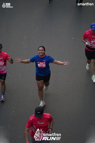 Race photo from Smartfren Run 2025 