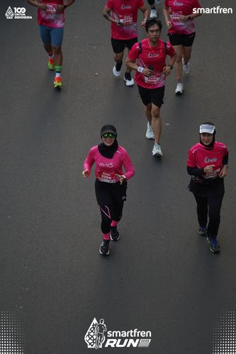 Race photo from Smartfren Run 2025 
