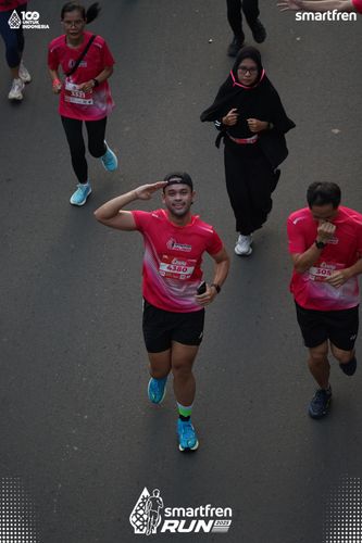 Race photo from Smartfren Run 2025 