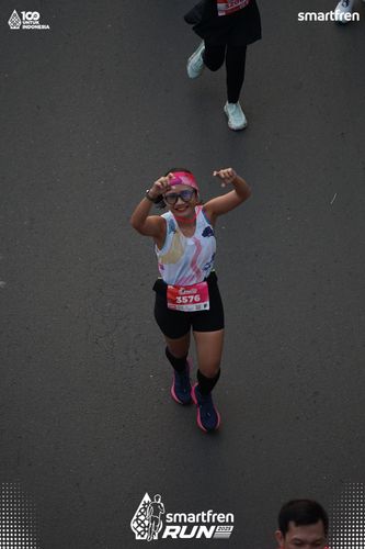 Race photo from Smartfren Run 2025 