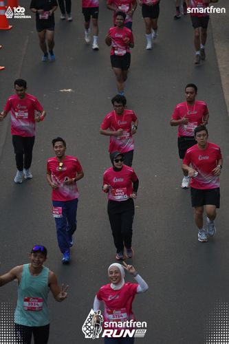Race photo from Smartfren Run 2025 