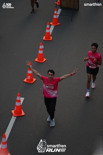 Race photo from Smartfren Run 2025 