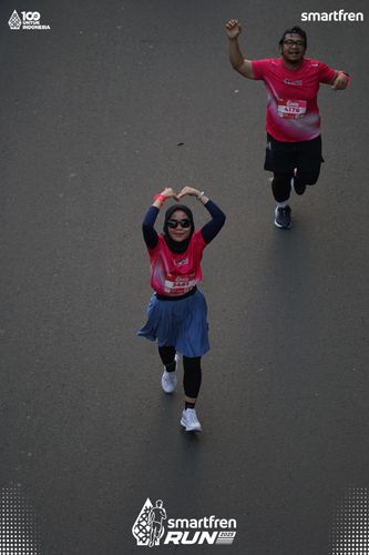 Race photo from Smartfren Run 2025 
