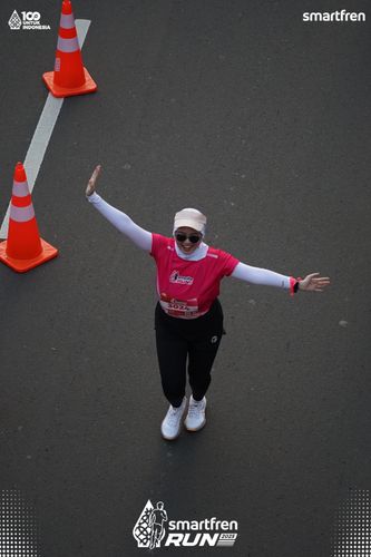 Race photo from Smartfren Run 2025 