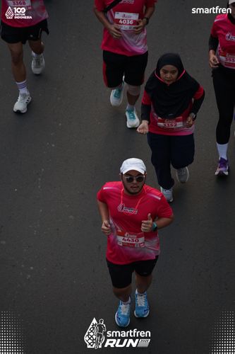Race photo from Smartfren Run 2025 
