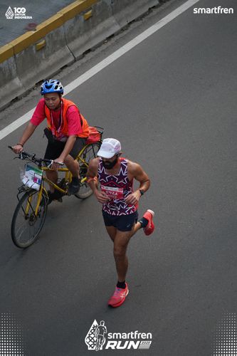 Race photo from Smartfren Run 2025 