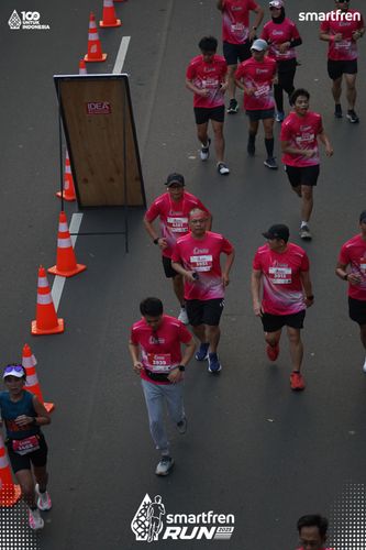 Race photo from Smartfren Run 2025 