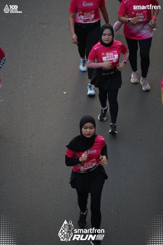 Race photo from Smartfren Run 2025 