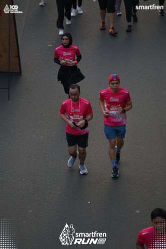 Race photo from Smartfren Run 2025 