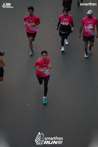 Race photo from Smartfren Run 2025 