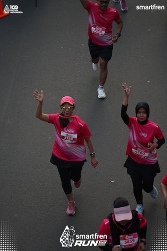 Race photo from Smartfren Run 2025 
