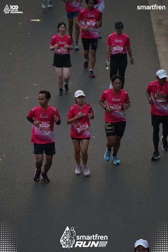 Race photo from Smartfren Run 2025 