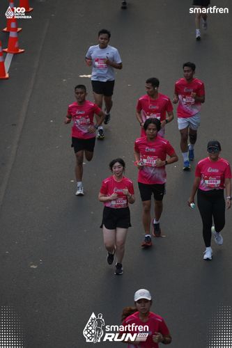 Race photo from Smartfren Run 2025 