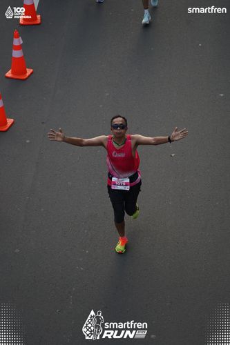 Race photo from Smartfren Run 2025 