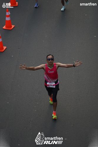 Race photo from Smartfren Run 2025 