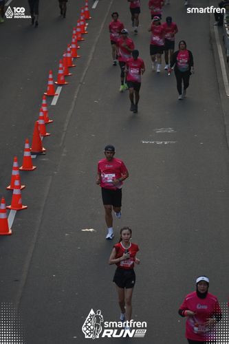 Race photo from Smartfren Run 2025 